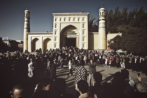 Uyghur Dancing At End Of Ramadan Celebration